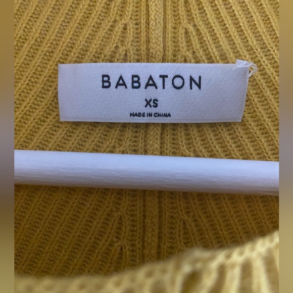 Aritzia Babaton Chalmer Sweater - Yellow- size XS - Picture 6 of 8